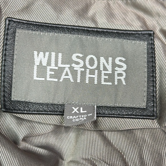 Wilson's Leather Black Button Jacket Size XL - Picture 7 of 9